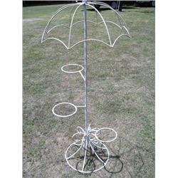 Metal umbrella plant stand