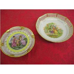 Gold edged glassware