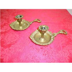Brass candleholders (WWII firing shells)