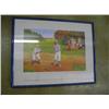 Image 1 : Signed framed & matted sport in art