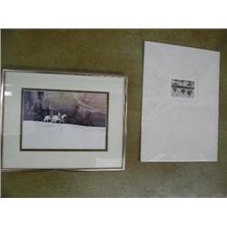 Framed Atkinson print "Canyon Walls", and more!