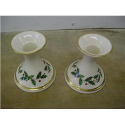 Lenox Christmas candleholders