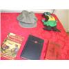 Image 1 : Books, UP engineer cap and stuffed animal