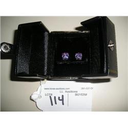 Earings of asscher cut