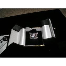 Ring, set in sterling silver