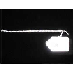 Bracelet set in sterling silver