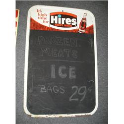 Hires Root Beer metal sign