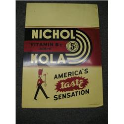 Nichol Cola metal sign