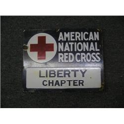 American National Red Cross sign