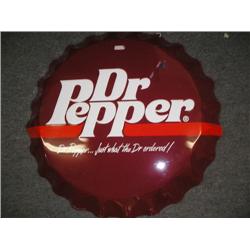 Dr. Pepper cap sign