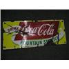 Image 1 : Coca-Cola enamel fountain service sign