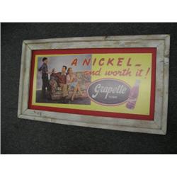 Grapette soda framed litho