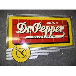 Enamel Dr. Pepper sign