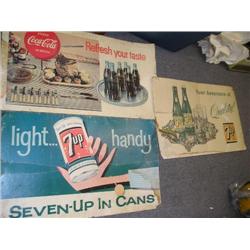 Cardboard advertising signs