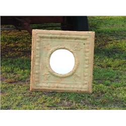 Mirror made from old ceiling tin