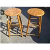 Image 1 : 2 wooden barstools