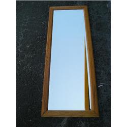 Oak framed full length mirror