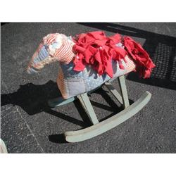 Sm. Quilted childs rocking horse