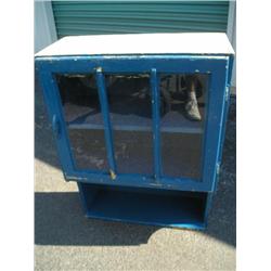 Wall cupboard w/glass door