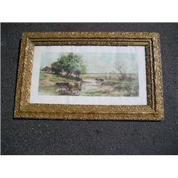 "The Drove at the Ford" print