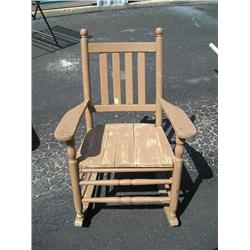 Old wood rocker