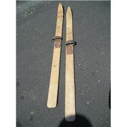 old wood ski's