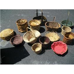Large amount of baskets