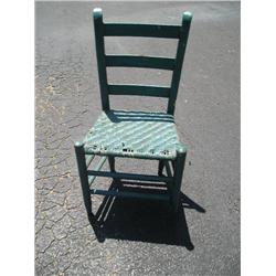 Teal blue/green country chair