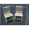 Image 1 : Pair of cain bottom chairs