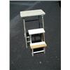 Image 1 : White stool w/fold out steps