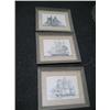 Image 1 : 3 framed ship sketches