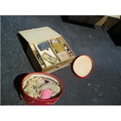2 sewing boxes