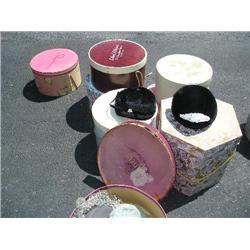 vintage hats and hat boxes