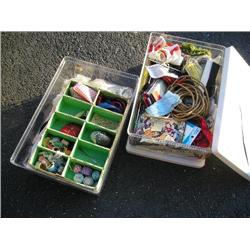 2 boxes of sewing notions