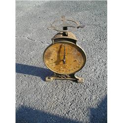 Old metal household scale