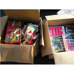 2 boxes filled w/old Christmas