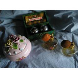 Music box, perfume containers