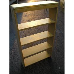 yellow bookshelf