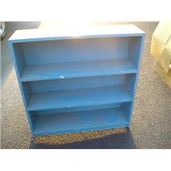 Blue bookcase