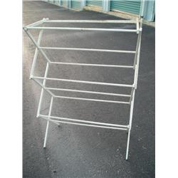 White painted drying rack