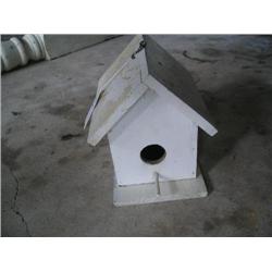 White bird house