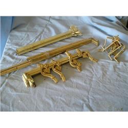 old metal curtain rods