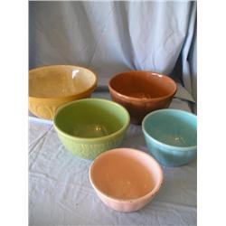 5 mixing bowls