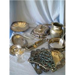 silverplate and pewter
