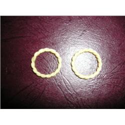 2 ivory ring bands