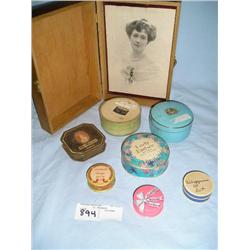 powder and rouge containers