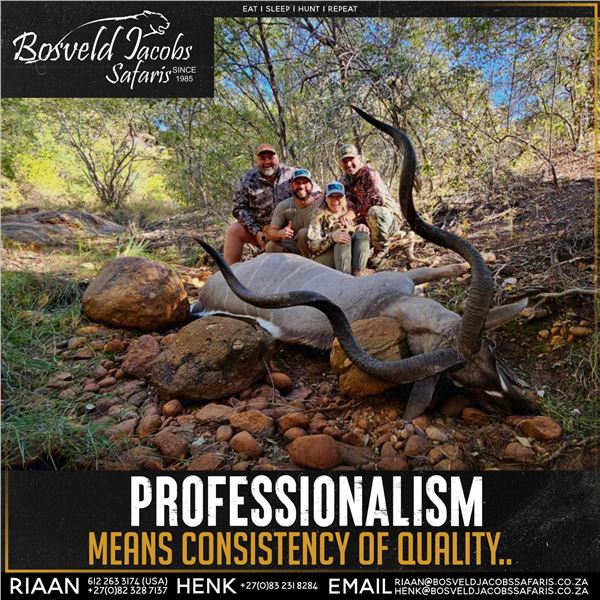 Bosveld Jacobs Kudu Safari for 2