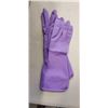 Image 2 : APPROX 300 NEW SIZE SMALL PURPLE RUBBER GLOVES