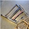 Image 2 : 2 VINTAGE HAND SAWS AND VINTAGE SNOW SHOES