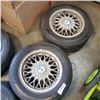 Image 2 : 4 FUZION 195 / 60 R14 TIRES ON BMW RIMS